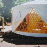 Yurt outside